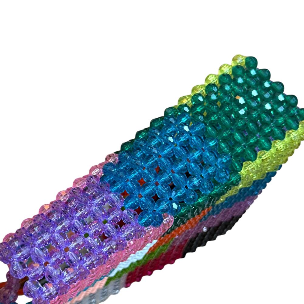 Susan Alexandra Ash Bag Handmade From Over 1500 Beads 1970 Inspired Vintage - Picture 5 of 11